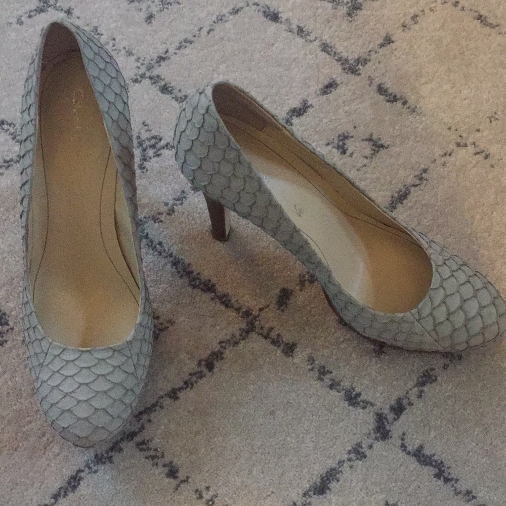 Calvin Klein platform heel